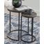Clayten Black and Gray Accent Table Set of 2