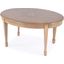 Clayton Oval Wood Coffee Table In Beige
