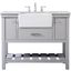 Clement 42 Inch Single Bathroom Vanity In Grey