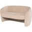 Clementine Almond Fabric Double Seat Sofa
