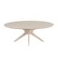 Clifford Oval Coffee Table In White Wash