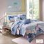 Cloud Cotton Printed Twin Coverlet Set In Blue