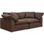 Puff Slipcover For 2 Piece 88 Inch Sectional Sofa In Brown