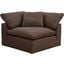 Puff Slipcover For 44 Inch Square Modular Sofa Sectional Chair In Brown