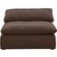 Puff Slipcover For 44 Inch Square Modular Couch Armless Chair In Brown
