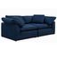 Puff Slipcover For 2 Piece 88 Inch Sectional Sofa In Navy Blue