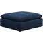 Puff Slipcover For 44 Inch Square Modular Ottoman In Navy Blue