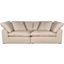 Puff Slipcover For 2 Piece 88 Inch Sectional Sofa In Tan