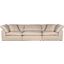 Puff Slipcover For 3 Piece 132 Inch Sectional Sofa In Tan