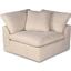 Puff Slipcover For 44 Inch Square Modular Sofa Sectional Chair In Tan