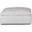 Cloud Puff White Slipcovered Square Sectional Modular Ottoman