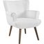 Cloud White Upholstered Arm Chair