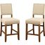 Sania Natural Tone Counter Height Chair Set Of 2