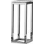 Coalfields Silver and White End Table 0qb24388398