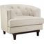 Coast Beige Upholstered Fabric Arm Chair