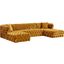 Coco Gold Velvet 3-Piece Sectional