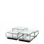 Coffee Table Tortona Polished Stainless Steel Set Of 4