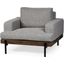 Colburne I Gray Fabric With Wood And Iron Frame Accent Chair