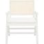 Colette Rattan Accent Chair In White And Natural