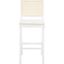 Colette Rattan Barstool In White And Natural