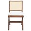 Colette Rattan Dining Chair In Walnut And Natural