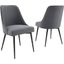 Colfax Side Chair In Charcoal - Set Of 2