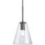 Collbrook Clear And Black Pendant Light