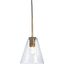 Collbrook Clear And Brass Pendant Light