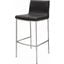 Colter Black Leather Bar Stool
