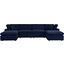 Commix 6-Piece Sunbrella Outdoor Patio Sectional Sofa EEI-5586-NAV
