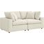 Commix Down Filled Overstuffed 2 Piece Sectional Sofa Set In Light Beige