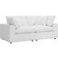 Commix Down Filled Overstuffed 2 Piece Sectional Sofa Set In White