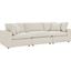 Commix Down Filled Overstuffed 3 Piece Sectional Sofa Set In Light Beige