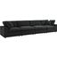 Commix Down Filled Overstuffed 4 Piece Sectional Sofa Set In Black EEI-3357-BLK