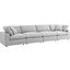 Commix Down Filled Overstuffed 4 Piece Sectional Sofa Set In Light Gray EEI-3357-LGR