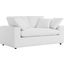 Commix Down Filled Overstuffed Loveseat In White