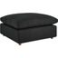 Commix Down Filled Overstuffed Ottoman In Black