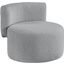 Como Grey Boucle Fabric Accent Chair