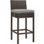 Conduit Brown and Gray Outdoor Patio Wicker Rattan Bar Stool