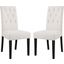 Confer Beige Dining Side Chair Fabric Set of 2