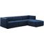 Conjure Channel Tufted Performance Velvet 4 Piece Sectional In Black Midnight Blue EEI-5766-BLK-MID
