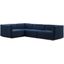 Conjure Channel Tufted Performance Velvet 4 Piece Sectional In Black Midnight Blue EEI-5769-BLK-MID