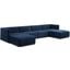 Conjure Channel Tufted Performance Velvet 6 Piece Sectional In Black Midnight Blue EEI-5768-BLK-MID