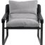 Connor Fabric Club Chair In Snowfolds Grey
