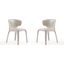 Conrad Leather Dining Chair in Cream (Set of 2)