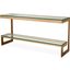 Console Table Gamma Brushed Brass Finish
