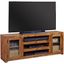Contemporary Alder 72 Inch Console With Doors In Medium Brown
