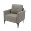 Contemporary Arm Chair Set of 2 In Beige