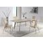 Eleanor Dining Set With Extendable Ceramic Top Table And Motion-Back Chairs In Beige