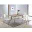 Eleanor Dining Set With Extendable Ceramic Top Table And Motion-Back Chairs In White